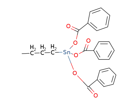 Molecular Structure of 116980-71-3 (Stannane, tris(benzoyloxy)butyl-)