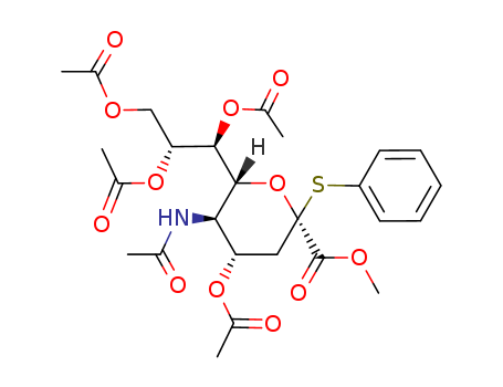 methyl (phenyl 5-acetamido-4,7,8,9-tetra-O-acetyl-3,5-dideoxy-2-thio-D-glycerol-β-D-galactonon-2-ulopyranoside)onate