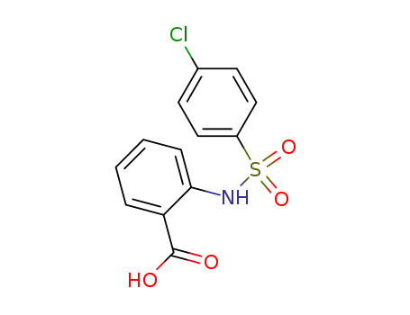 Molecular Structure of 51012-31-8 (2-(((4-chlorophenyl)sulfonyl)amino)-benzoicaci)