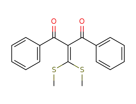 Molecular Structure of 52894-99-2 (1,3-Propanedione, 2-[bis(methylthio)methylene]-1,3-diphenyl-)