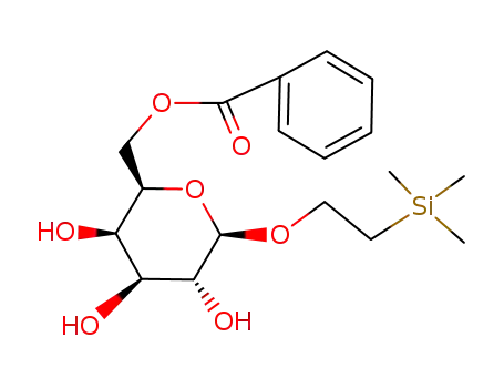 Molecular Structure of 121377-26-2 (2-(trimethylsilyl)ethyl 6-O-benzoyl-β-D-galactopyranoside)