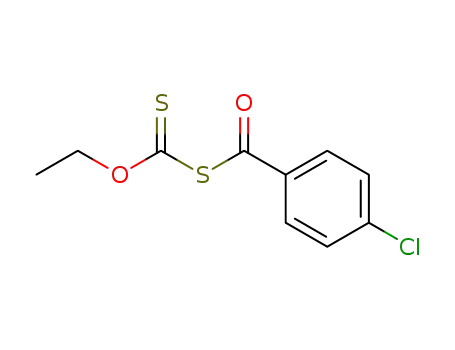 Molecular Structure of 93507-05-2 (<i>S</i>-(4-chloro-benzoyl)-dithiocarbonic acid <i>O</i>-ethyl ester)