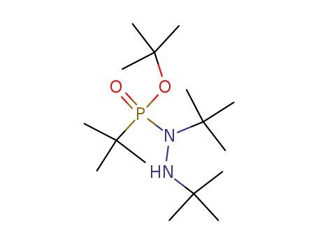 Molecular Structure of 79371-20-3 (P,1,2-Tri-tert-butylhydrazidophosphonsaeure-tert-butylester)