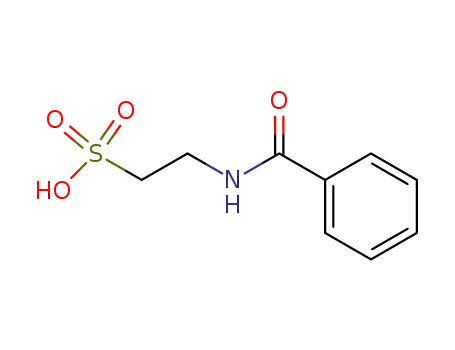 Molecular Structure of 67619-92-5 (Ethanesulfonic acid, 2-(benzoylamino)-)