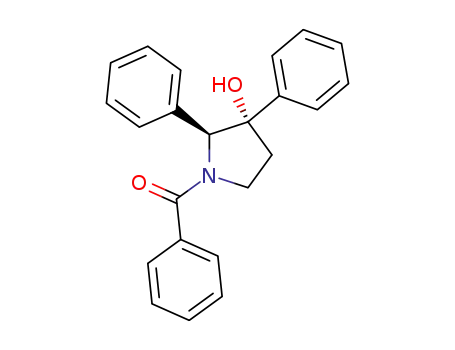 Molecular Structure of 79610-49-4 (3-Pyrrolidinol, 1-benzoyl-2,3-diphenyl-, trans-)