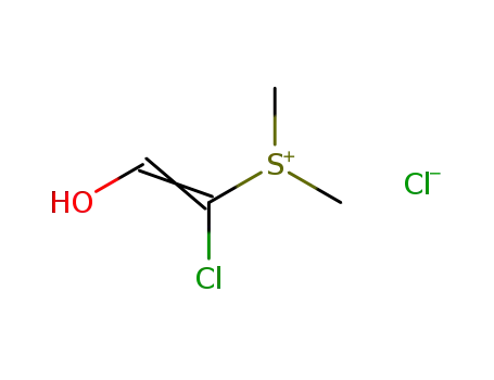 dimethyl(1-chloro-2-hydroxyethenyl)sulfonium chloride