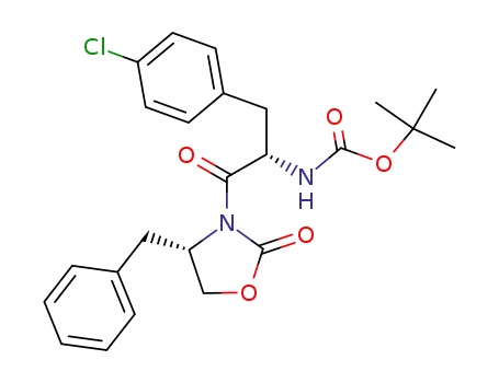 (4S,2S)-4-Chloro-<2-<<(1,1-dimethylethoxy)carbonyl>amino>-3-oxo-3-<2-oxo-4-(phenylmethyl)-3-oxazolidinyl>propyl>benzene