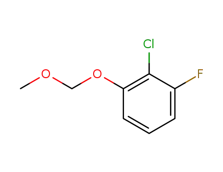 Molecular Structure of 860296-13-5 (2-chloro-1-fluoro-3-(methoxymethoxy)benzene)