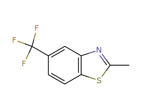 Molecular Structure of 398-99-2 (2-METHYL-5-(TRIFLUOROMETHYL)BENZOTHIAZOLE)