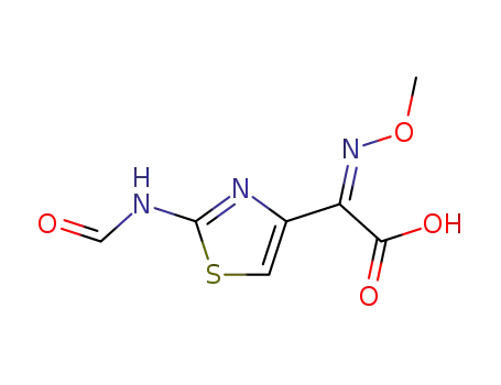 Molecular Structure of 65872-43-7 (2-(2-Formamidothiazole-4-yl)-2-methoxyimino acetic acid)