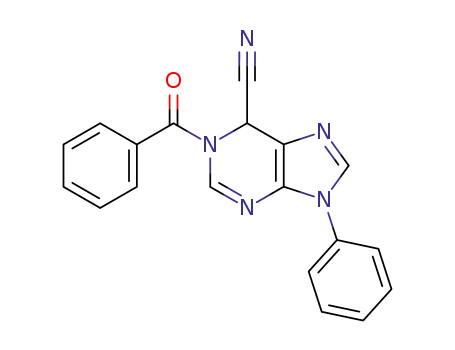 1-benzoyl-1,6-dihydro-9-phenyl-9H-purine-6-carbonitrile