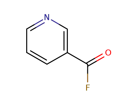 Molecular Structure of 1493-25-0 (3-Pyridinecarbonyl fluoride)