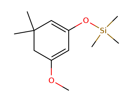Molecular Structure of 388570-70-5 (Silane, [(5-methoxy-3,3-dimethyl-1,5-cyclohexadien-1-yl)oxy]trimethyl-)