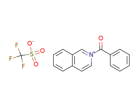 Molecular Structure of 138528-82-2 (N-benzoylisoquinolinium triflate)