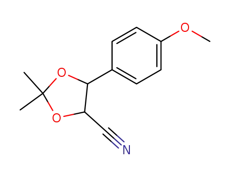 5-(4-Methoxy-phenyl)-2,2-dimethyl-[1,3]dioxolane-4-carbonitrile