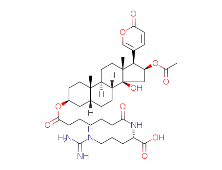 Molecular Structure of 1337864-09-1 (bufotalin 3-pimeloylarginine ester)