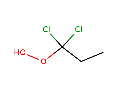 Molecular Structure of 100220-04-0 (1,1-Dichlorpropylhydroperoxid)