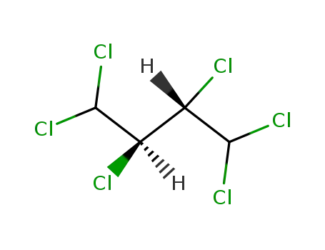 Molecular Structure of 32149-32-9 (<i>meso</i>-1,1,2,3,4,4-hexachloro-butane)