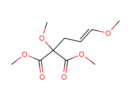 Molecular Structure of 89709-92-2 (Propanedioic acid, methoxy(3-methoxy-2-propenyl)-, dimethyl ester,
(E)-)