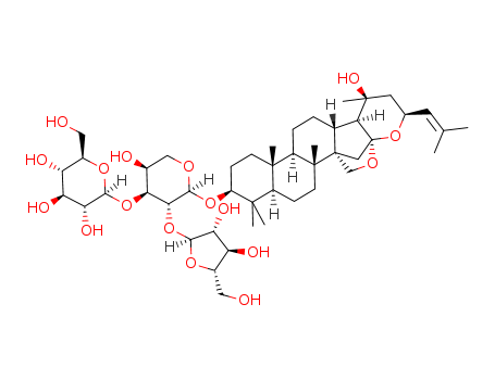 α-L-Arabinopyranoside, (3β,16β,23R)-16,23:16,30-diepoxy-20-hydroxydammar-24-en-3-yl O-α-L-arabinofuranosyl-(1→2)-O-[β-D-glucopyranosyl-(1→3)]-