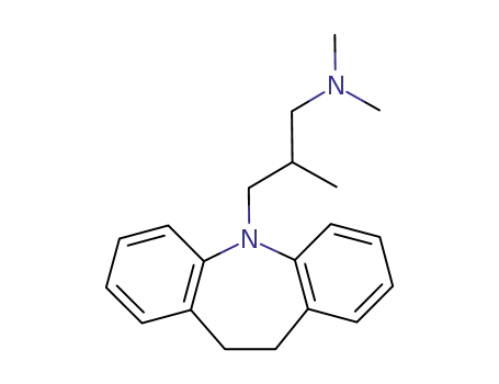 Molecular Structure of 739-71-9 (10,11-Dihydro-5-(3-dimethylamino-2-methylpropyl)-5h-dibenz (b,f)azepine)
