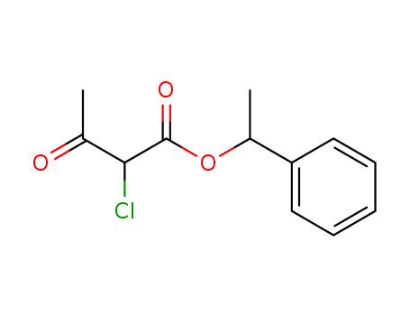 Butanoic acid, 2-chloro-3-oxo-, 1-phenylethyl ester