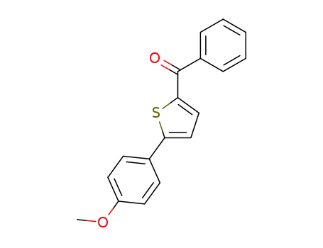 Molecular Structure of 13858-69-0 (phenyl[5-(4-methoxyphenyl)thiophene-2-yl]methanone)