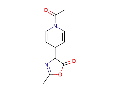 4-(1-acetyl-4(1H)-pyridylidene)-2-methyl-2-oxazolin-5-one