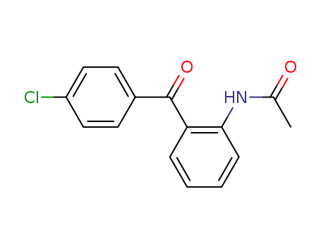 Molecular Structure of 92433-53-9 (N-(2-(4-chlorobenzoyl)phenyl)acetamide)