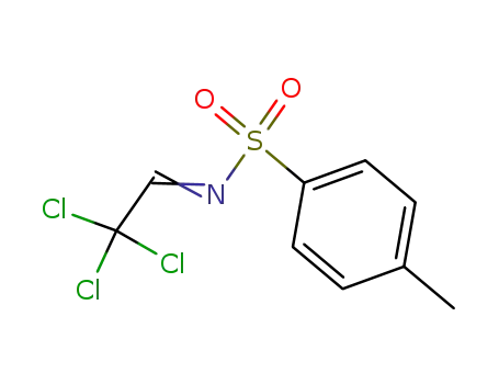 Molecular Structure of 13707-44-3 (Benzenesulfonamide, 4-methyl-N-(2,2,2-trichloroethylidene)-)