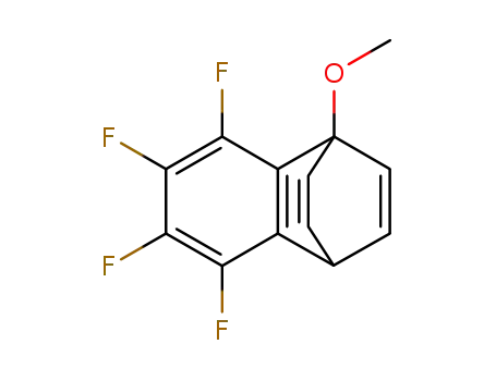 Molecular Structure of 14111-43-4 (1-methoxy-5,6,7,8-tetrafluorobenzobenzobarrelene)