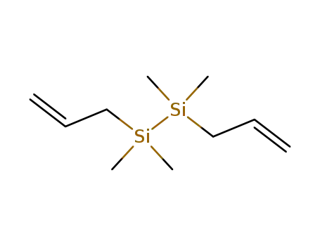 Molecular Structure of 18645-49-3 (1,2-Di(prop-2-enyl)-tetramethyldisilane)