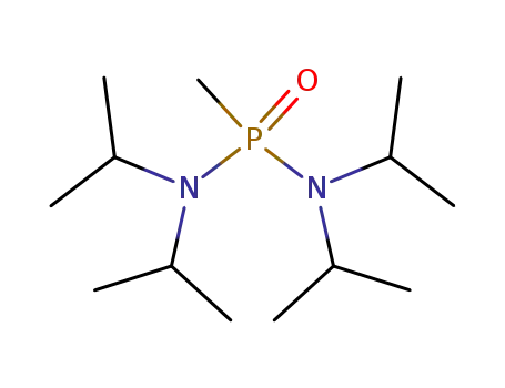 Molecular Structure of 97135-53-0 (N,N,N',N'-Tetraisopropyl-P-methylphosphonic diamide)