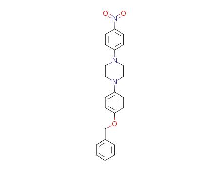 Molecular Structure of 454479-35-7 (1-(4-benzyloxy-phenyl)-4-(4-nitro-phenyl)-piperazine)
