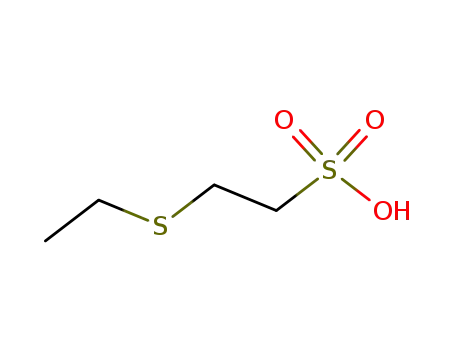 Molecular Structure of 69536-68-1 (Ethanesulfonic acid, 2-(ethylthio)-)