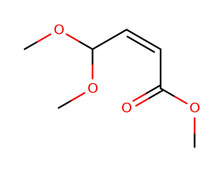 Molecular Structure of 57314-31-5 (2-Butenoic acid, 4,4-dimethoxy-, methyl ester, (Z)-)