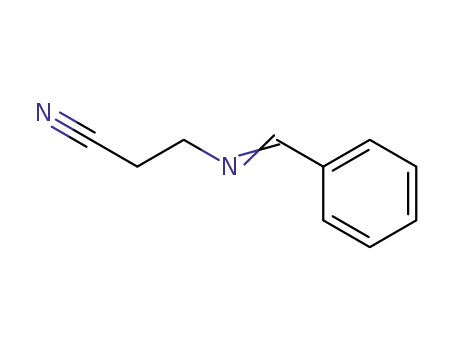 Molecular Structure of 25630-14-2 (Propanenitrile, 3-[(phenylmethylene)amino]-)
