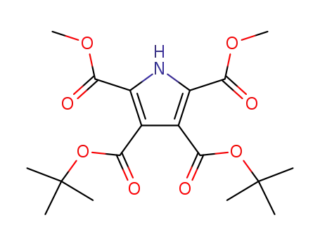 Molecular Structure of 85597-98-4 (1H-Pyrrole-2,3,4,5-tetracarboxylic acid di-tert-butyl ester dimethyl ester)
