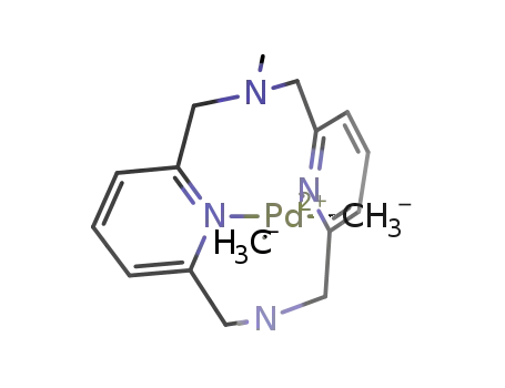 (N,N'-dimethyl-2,11-diaza[3,3](2,6)pyridinophane)Pd<sup>II</sup>Me<sub>2</sub>