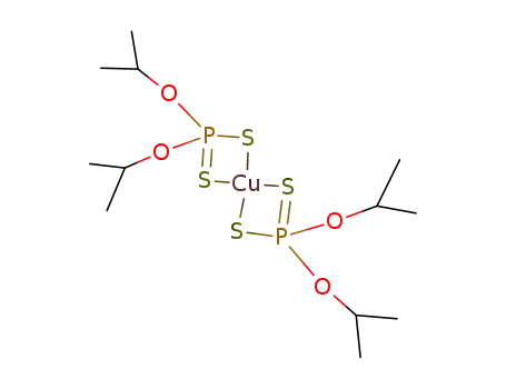 Molecular Structure of 7481-27-8 (copper bis(O,O-diisopropyl) bis(dithiophosphate))