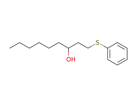 Molecular Structure of 84547-46-6 (3-Nonanol, 1-(phenylthio)-)