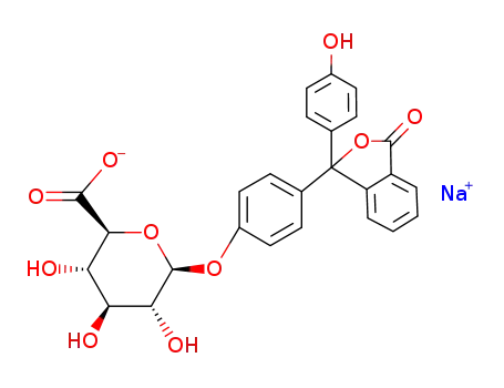 Molecular Structure of 6820-54-8 (PHENOLPHTHALEIN GLUCURONIC ACID SODIUM SALT)