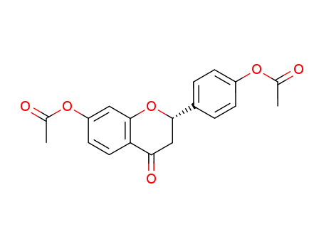 Molecular Structure of 54301-00-7 (4H-1-Benzopyran-4-one,
7-(acetyloxy)-2-[4-(acetyloxy)phenyl]-2,3-dihydro-, (S)-)