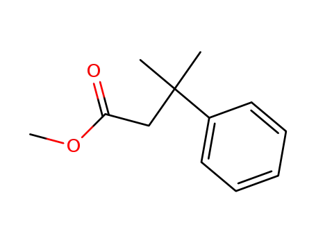 Molecular Structure of 25080-84-6 (3-Phenyl-3-methylbutanoic acid methyl ester)