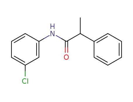 Molecular Structure of 59960-68-8 (N-(3-chlorophenyl)-2-phenylpropanamide)