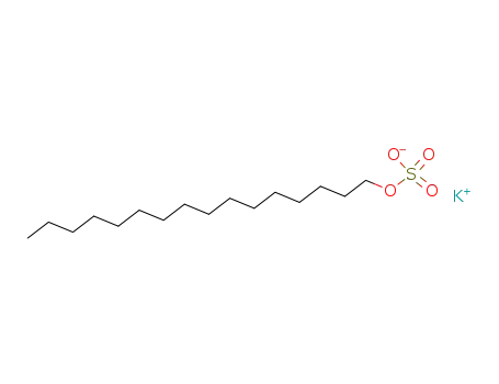 Molecular Structure of 7065-13-6 (potassium hexadecyl sulphate)