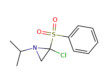 Molecular Structure of 71985-57-4 (2-benzenesulfonyl-2-chloro-1-isopropyl-aziridine)