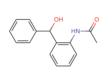 Molecular Structure of 28586-49-4 (N-(2-(hydroxy(phenyl)methyl)phenyl)acetamide)
