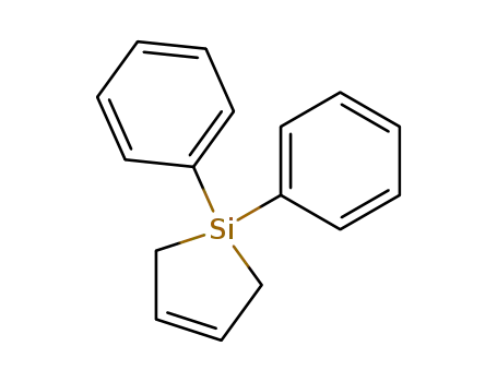 Molecular Structure of 34106-93-9 (1,1-diphenyl-2,5-dihydro-1H-silole)