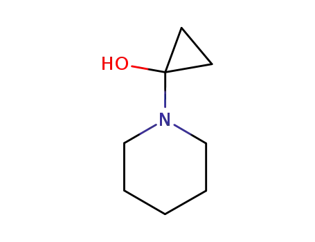 Molecular Structure of 27161-21-3 (Cyclopropanol, 1-(1-piperidinyl)-)